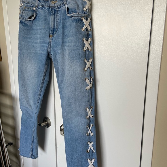 Zara Side-tie Jean 4 - Picture 3 of 6